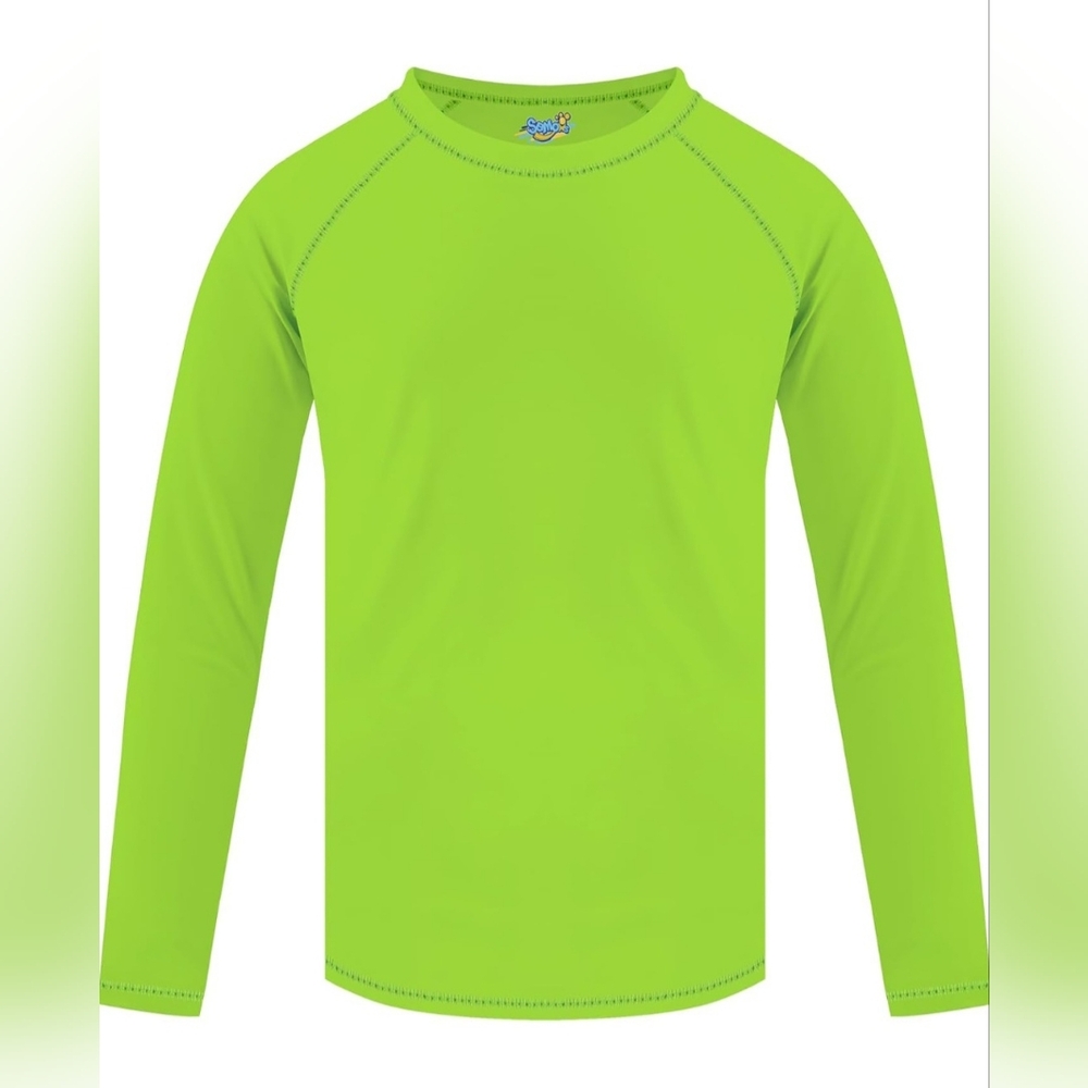 NWOT Semois Rash Guard Long Sleeve Swim Shirt Boys Size 2T UPF+50 Avacado Green